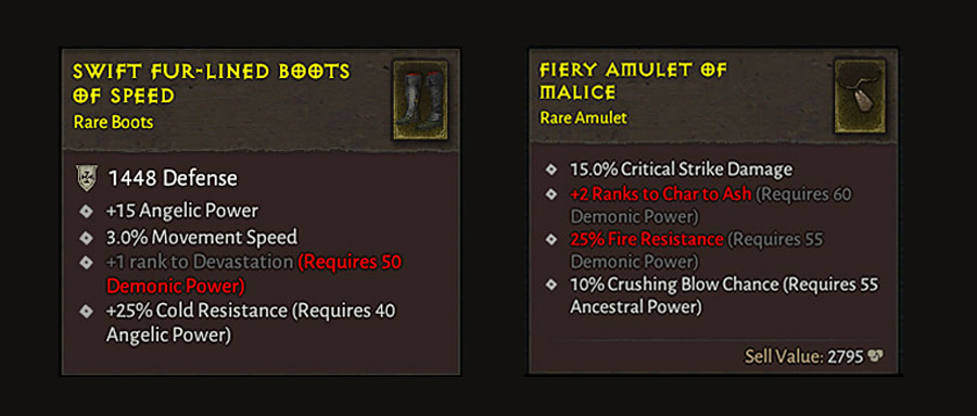 diablo 2 resurrected items price list