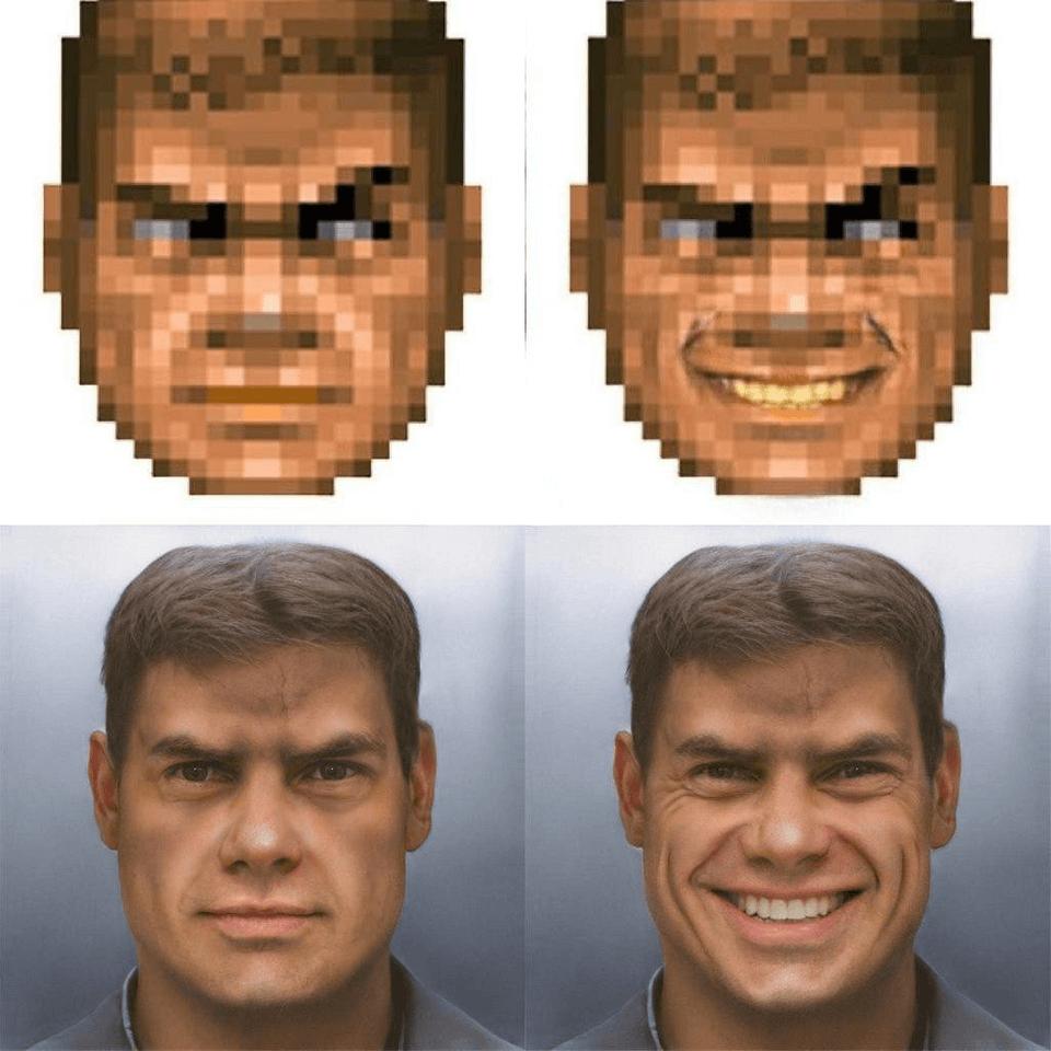 Doomguy Sprite Face