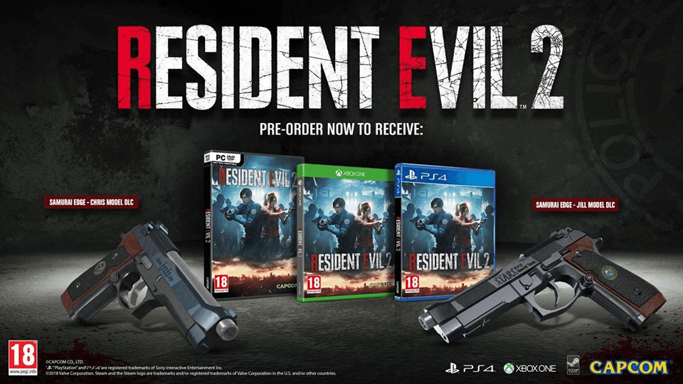 resident evil 2 remake pre order bonus
